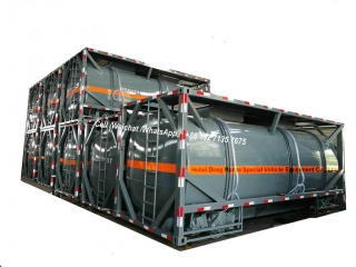 контейнер 21кбм бака с кислотой ХКЛ ИСО 20ФТ для транспорта трейлера химической фабрики Вьетнама кисловочного